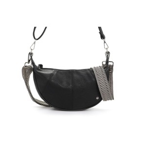 Im Dutch Crossbody tas Brentford halve Maan Zwart